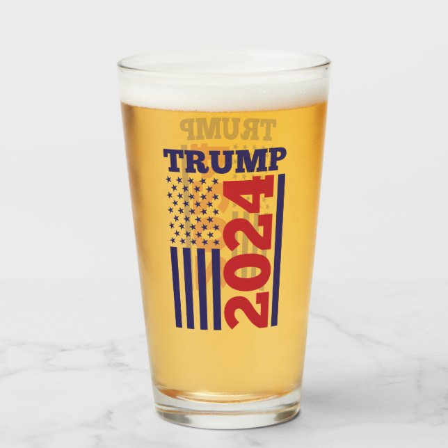 Trump 2024 glas (Vorne (Gefüllt))