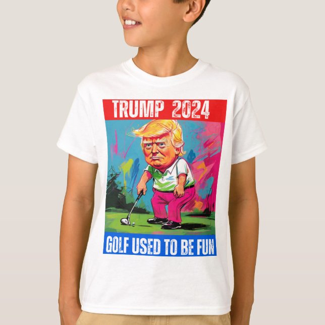 TRUMP 2024 GOLF HAT FRÜHER GEFUNDEN T-Shirt (Vorderseite)