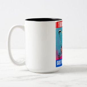 TRUMP 2024 GOLF HAT FRÜHER GEFUNDEN ZWEIFARBIGE TASSE
