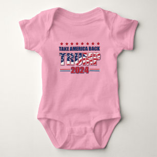 Trump 2024 Holt Amerika zurück Baby Strampler