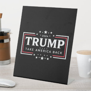 Trump 2024 Holt Amerika zurück Sockelschild