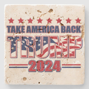Trump 2024 Holt Amerika zurück Steinuntersetzer