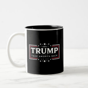 Trump 2024 Holt Amerika zurück  Zweifarbige Tasse
