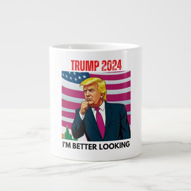 TRUMP 2024 ICH SCHAUE BESSER AUS Jumbo-Tasse (Vorderseite)