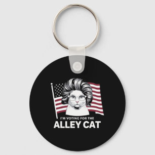 Trump 2024 Ich stimme für die Straßenkatze Republi Schlüsselanhänger