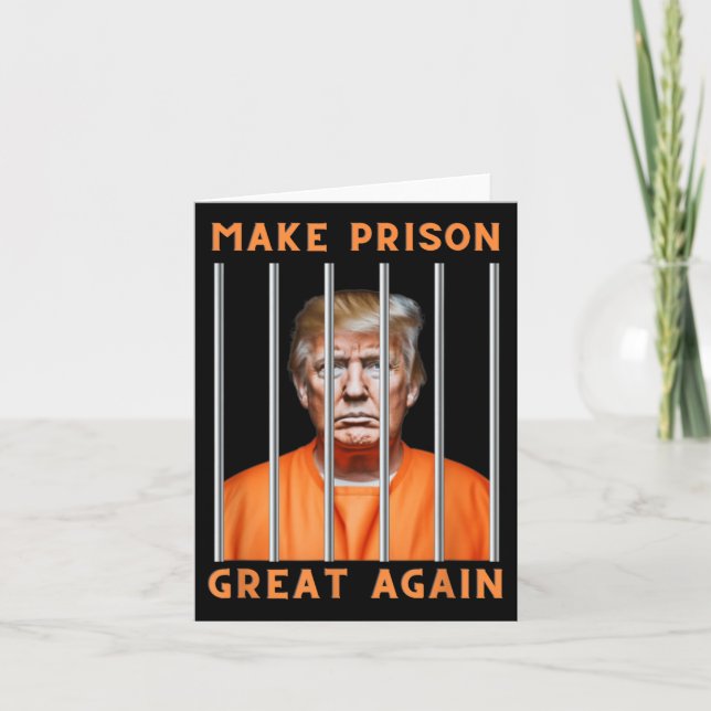 Trump 2024 im Gefängnis Karte (Vorderseite)