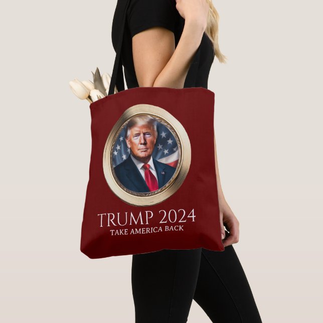 Trump 2024 Kampagne der Republikanischen Roten Col Tasche (Von Nahem)