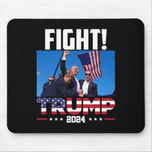 Trump 2024 Kampf Fist Kundgebung Trump Kundgebung Mousepad