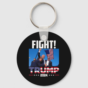 Trump 2024 Kampf Fist Kundgebung Trump Kundgebung  Schlüsselanhänger
