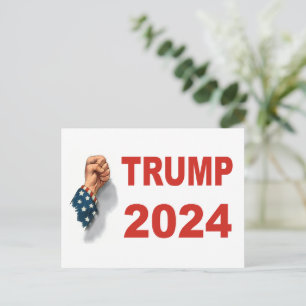 Trump 2024: Kampf Postkarte