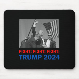 Trump 2024 kämpft gegen Donald Trump Fist Pum Mousepad