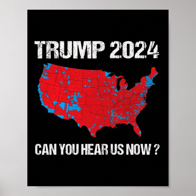 Trump 2024: Kannst du uns jetzt eine lustige Wahlk Poster (Vorne)