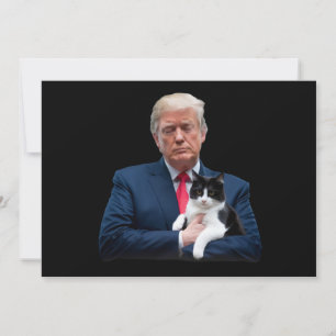 Trump 2024 Katze MAGA Lustige Trump Katze Einladung