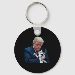 Trump 2024 Katze Mega Funny Trump Katze Schlüsselanhänger