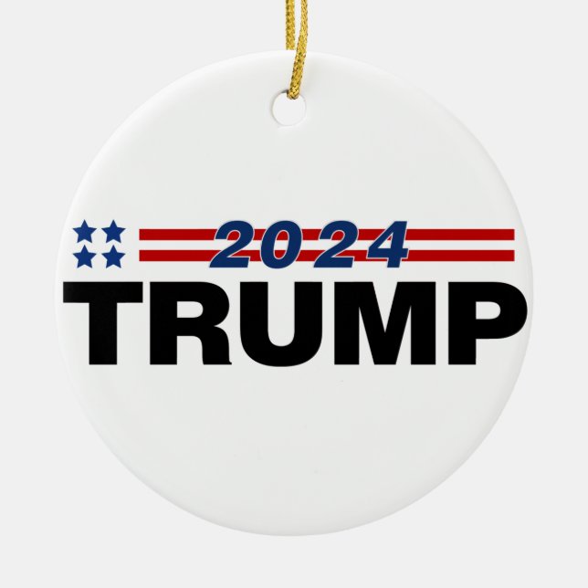 Trump 2024 keramik ornament (Vorne)