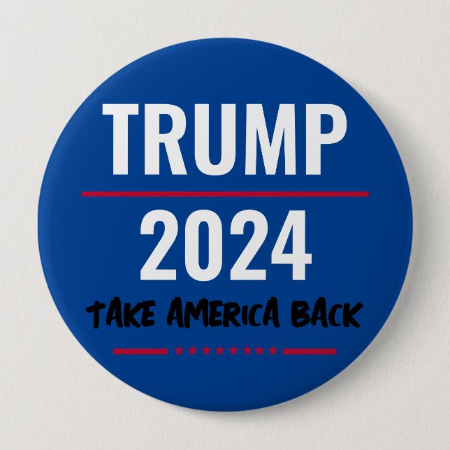 Trump 2024: Knopf für die Rückführung Amerikas Button (Vorderseite)