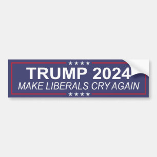 Trump 2024 lässt die Liberalen wieder schreien Autoaufkleber