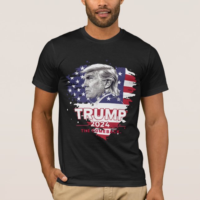 Trump 2024 Le T-shirt de retour (Devant)