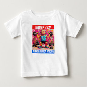 TRUMP 2024 MACHT AMERIKA STARK BABY T-SHIRT