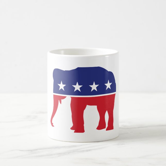 Trump 2024 MAGA Republican Elephant Coffee Mug (Centre)