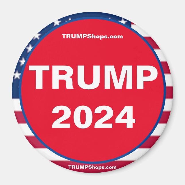TRUMP 2024 Magnet patriotique (Devant)