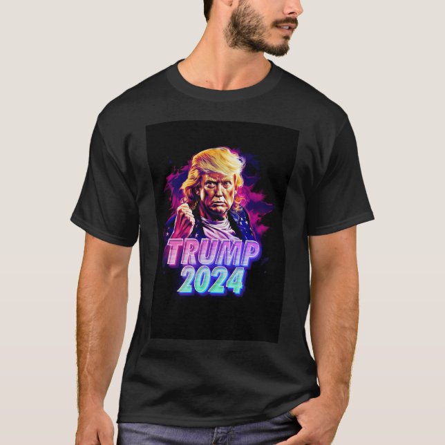 Trump 2024 - Miami Vice T-Shirt (Vorderseite)