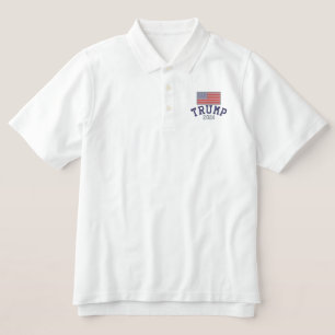 Trump 2024 mit amerikanischer Flagge