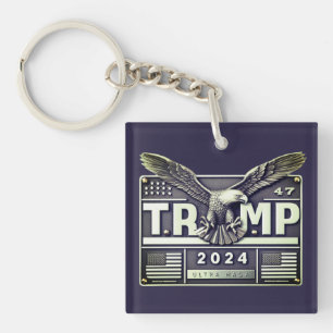 TRUMP 2024 mit einem Adler Schlüsselanhänger
