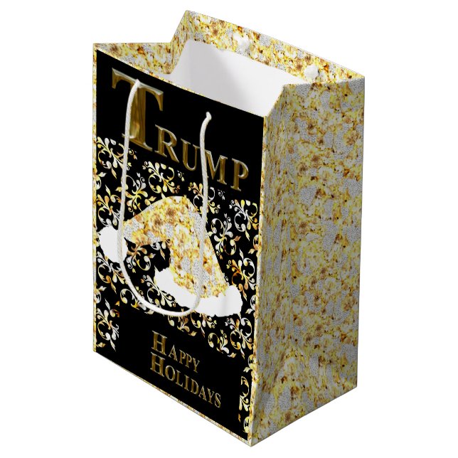 TRUMP 2024 MITTLERE GESCHENKTÜTE (Vorderseite Schrägansicht)
