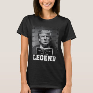 Trump 2024 Mugshot Präsident Legend T-Shirt
