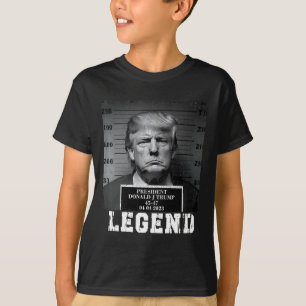 Trump 2024 Mugshot Präsident Legend T-Shirt