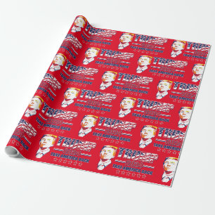 Trump 2024 Nack Amerika Geschenkpapier