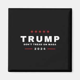 Trump 2024 nicht auf Maga-Schlange-Schlange stehen Magnet
