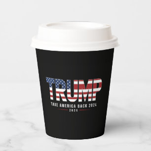 Trump 2024 nimmt Amerika 2024 zurück Pappbecher
