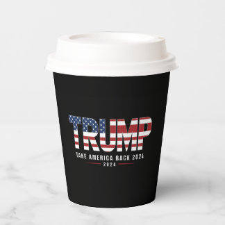 Trump 2024 nimmt Amerika 2024 zurück Pappbecher