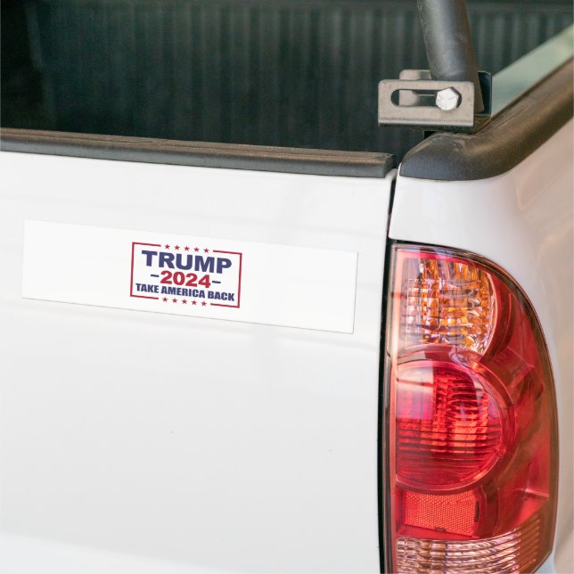 Trump 2024 nimmt Amerika zurück Autoaufkleber (Auf Lkw)