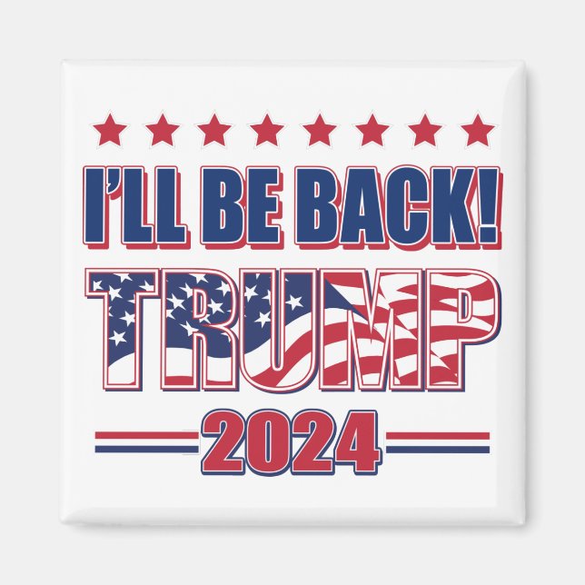 Trump 2024 nimmt Amerika zurück Magnet (Vorne)