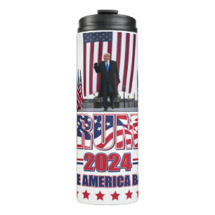 Trump 2024 nimmt Amerika zurück Thermosbecher