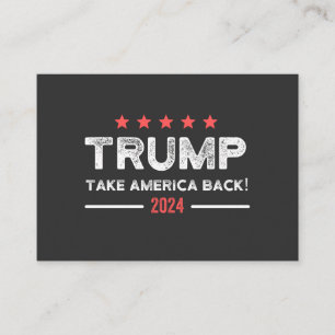 Trump 2024 nimmt Amerika zurück Visitenkarte