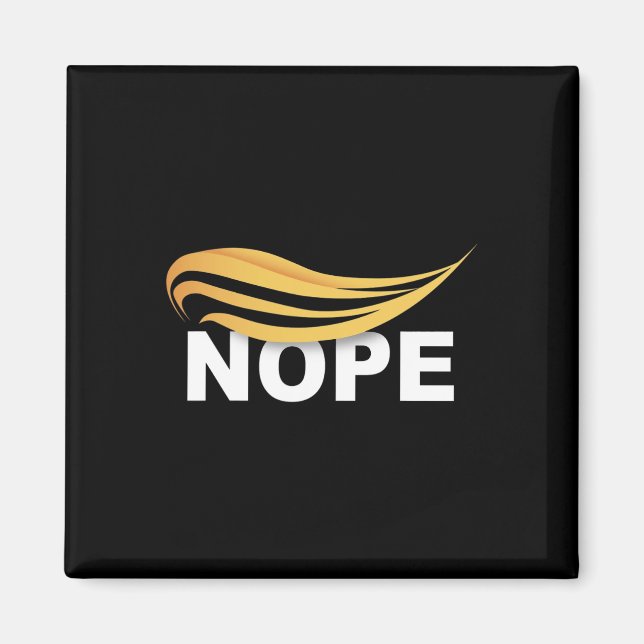 Trump 2024 Nope Nicht wieder lustig Trump 1 Magnet (Vorne)