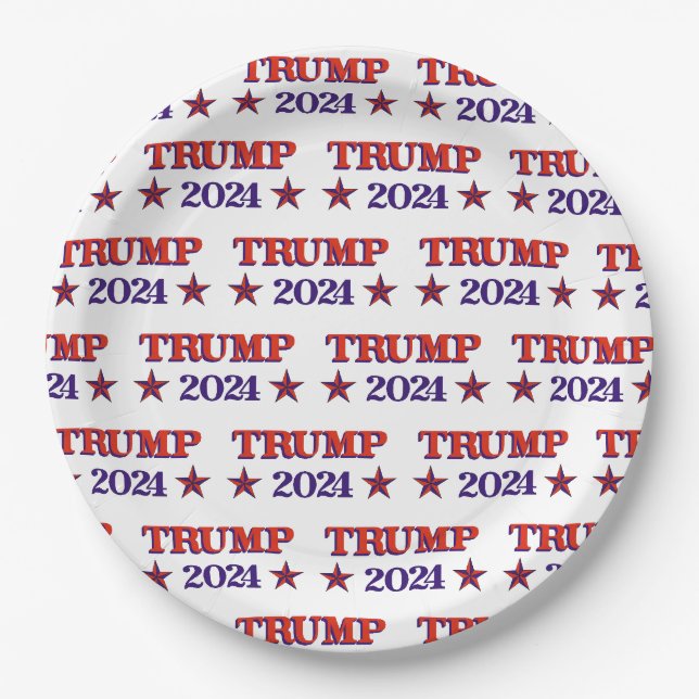 TRUMP 2024 PAPIER-TELLER PAPPTELLER (Vorderseite)