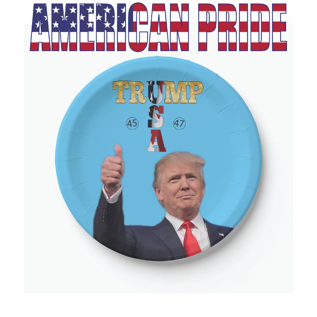 TRUMP 2024 PAPPTELLER (Von Creator hochgeladen)