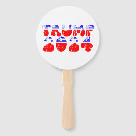Trump 2024 Patriotic Retro Groovy-Wahl Fächer