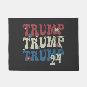 Trump 2024 Patriotische amerikanische Fahne 4. Jul Fußmatte