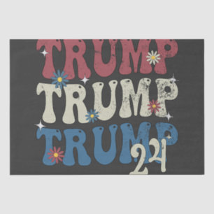 Trump 2024 Patriotische amerikanische Fahne 4. Jul Seidenpapier