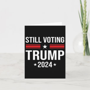 Trump 2024: Patriotische amerikanische Flagge 1 Karte