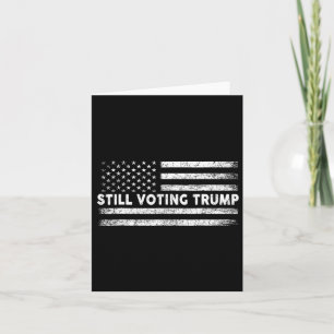 Trump 2024: Patriotische amerikanische Flagge Karte