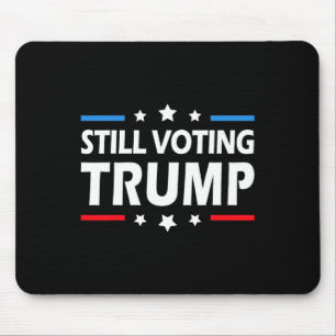 Trump 2024: Patriotische amerikanische Flagge Männ Mousepad