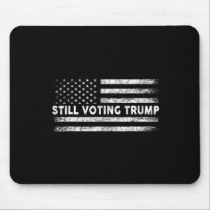Trump 2024: Patriotische amerikanische Flagge Männ Mousepad