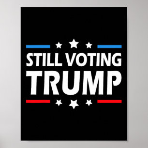 Trump 2024: Patriotische amerikanische Flagge Männ Poster